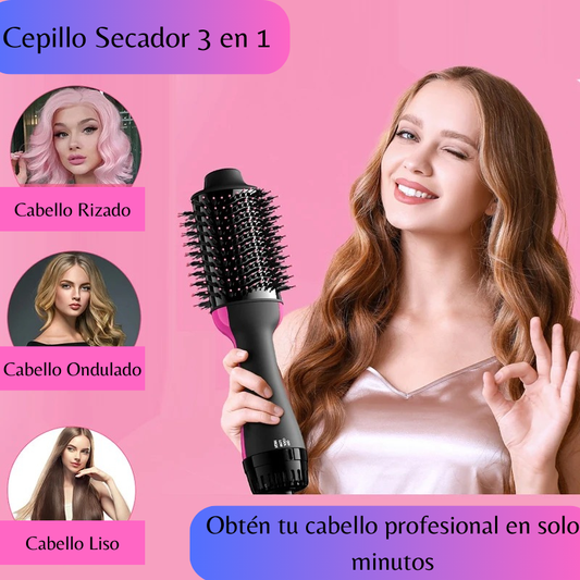 Cepillo Secador de Pelo 3 en 1