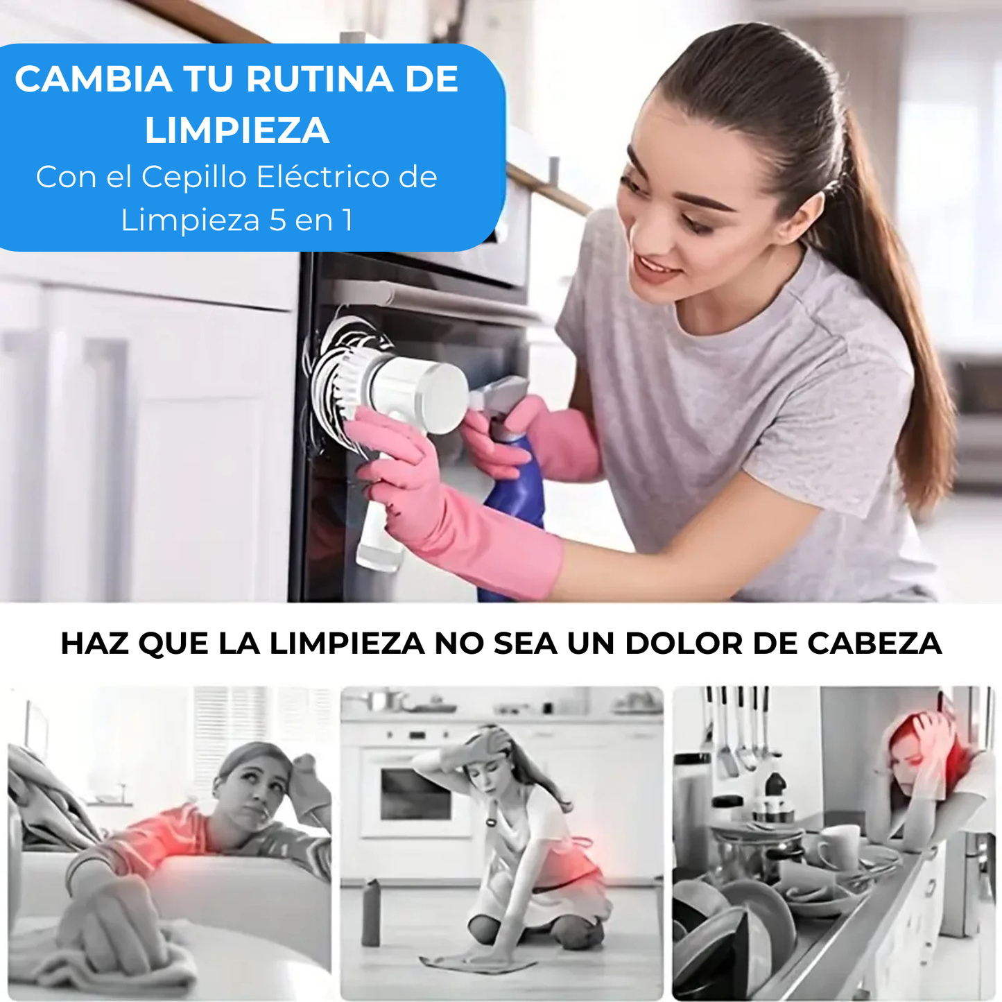 Cepillo Eléctrico de Limpieza 5 en 1